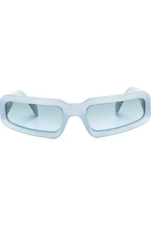 Salvatore Ferragamo 2000s logo-plaque rectangle-frame sunglasses