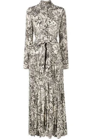Golden Goose Long-sleeve graphic-print dress