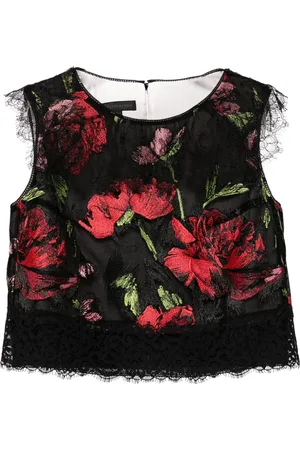 SHIATZY CHEN Libre Collection floral embroidery top