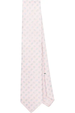 LUIGI BORRELLI NAPOLI Patterned-jacquard tie