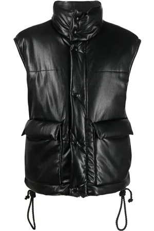 Nanushka Jovan faux-leather puffer gilet