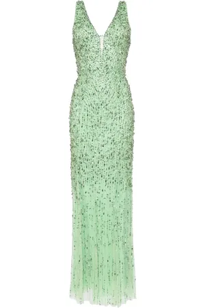 Jenny Packham Libra crystal-embellished gown