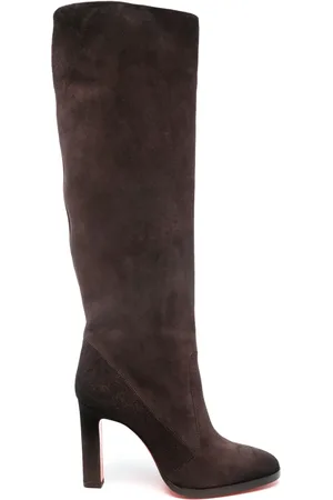 santoni 90mm suede boots