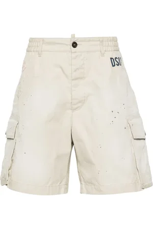 Dsquared2 Paint splatter-detail cargo shorts
