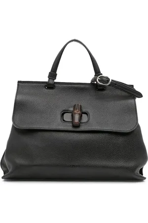 Gucci 2016-2024 Medium Leather Bamboo Daily Top Handle satchel