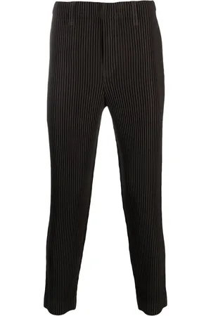 Issey Miyake Pleated skinny trousers