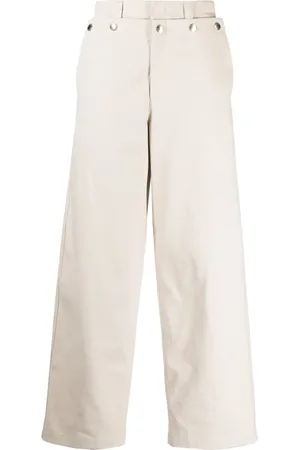 SYSTEM Straight-leg cotton trousers