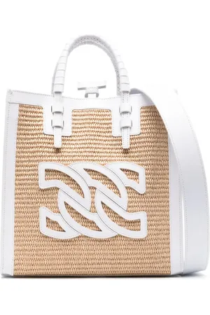 Casadei Beaurivage straw tote bag
