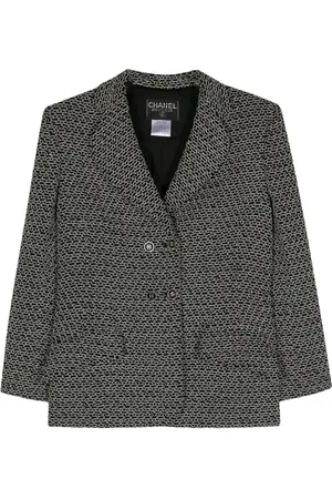 CHANEL 1998 double-breasted tweed blazer