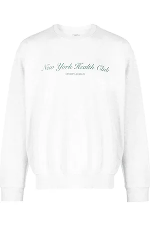 Sporty & Rich Logo-print crew-neck sweatshirt