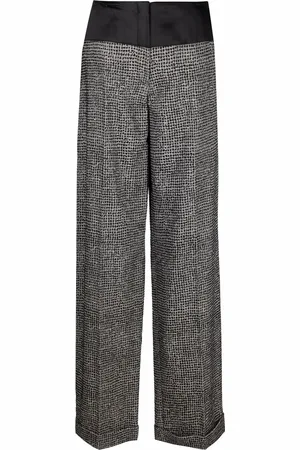Gianfranco Ferré 1990s patterned wide-leg trousers