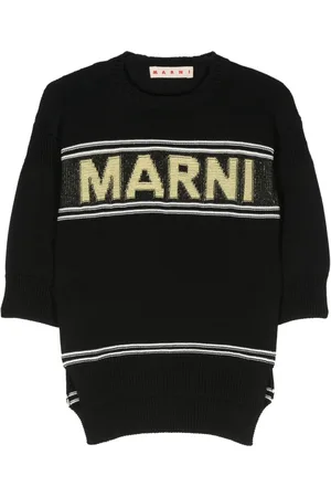Marni Intarsia-knit logo cotton jumper