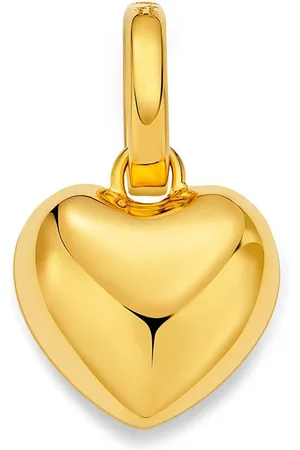 BUDDHA MAMA 18K yellow heart pendant charm