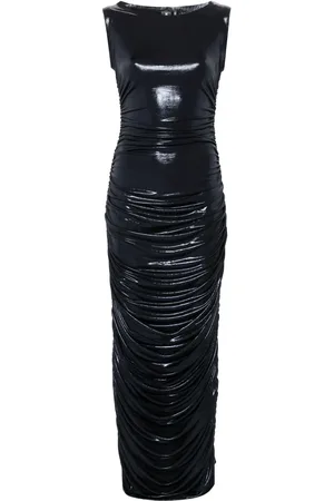 Norma Kamali Gathered detailing maxi dress