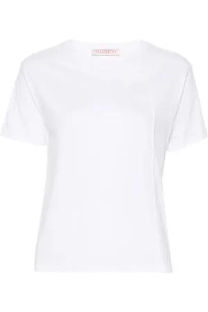 VALENTINO GARAVANI Floral-appliqué cotton T-shirt