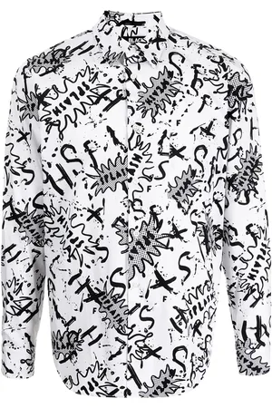 Comme des Garçons Splash-print shirt