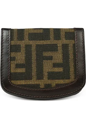 Fendi 1990-2000s Zucca coin wallet