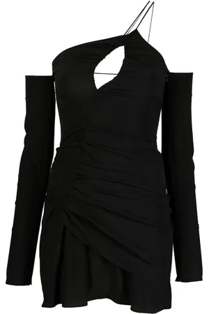 Nº21 Cold-shoulder design mini dress