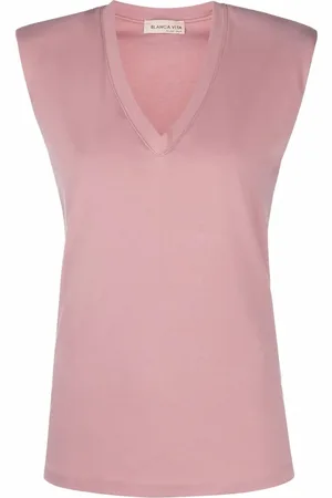 BLANCA Sleeveless V-neck top