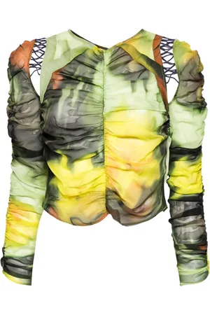 Collina Strada Melting bloom gathered Delilah top