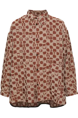 HENRIK VIBSKOV Big patterned-jacquard shirt