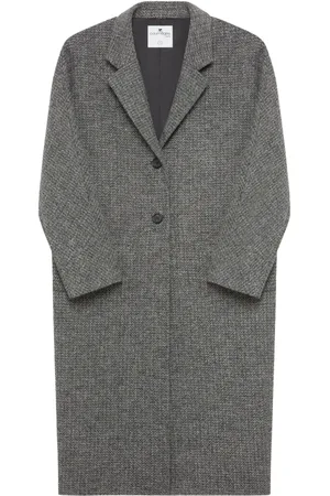 Courrèges Caviar single-breasted maxi coat