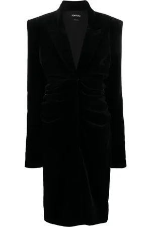 Tom Ford Plunging V-neck velvet midi dress