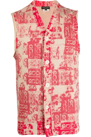 Comme des Garçons 2007 lego print buttoned vest