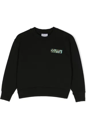 MARCELO BURLON Slogan-print long-sleeve sweatshirt