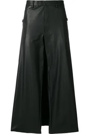 Jean Paul Gaultier Faux leather wide-leg trousers