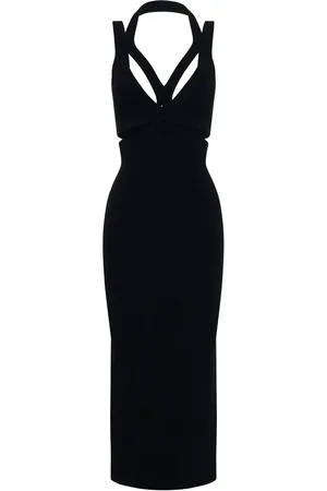 DION LEE Interlink cut-out maxi dress