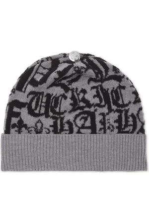 Philipp Plein Logo-jacquard wool beanie