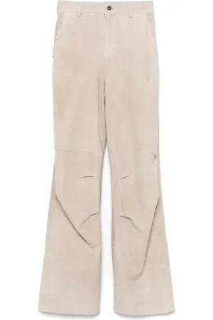 SALVATORE SANTORO Suede trousers
