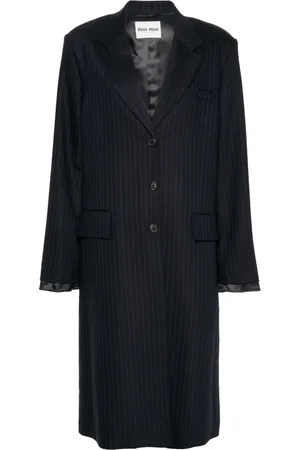 Miu Miu Single-breasted pinstripe coat