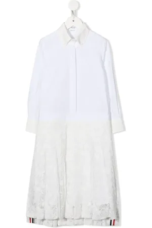 Thom Browne Lace-detail shirt dress