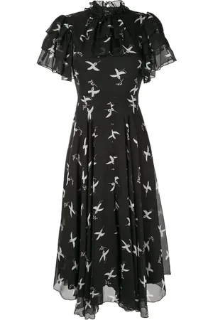 Macgraw Flight Bird Print dress