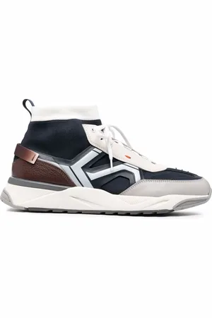 santoni Sock-style high-top sneakers