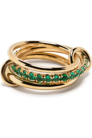 SPINELLI KILCOLLIN 18kt yellow Petunia emerald ring