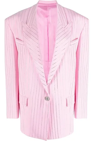 The Attico Pinstripe single-breasted blazer