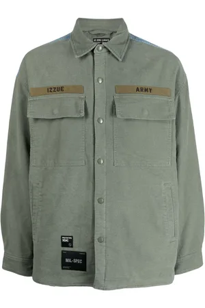 Izzue Slogan-print denim jacket