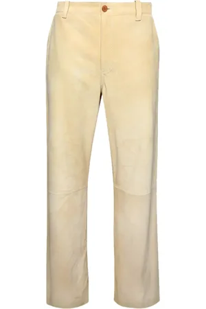 Marni Wide-leg suede trousers