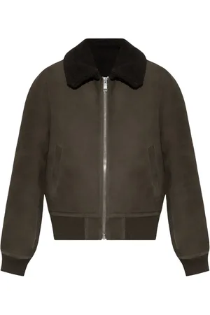YVES SALOMON Shearling-collar jacket