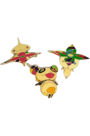 LOUIS VUITTON X Takashi Murakami 1990-2000s Onion Head Flower Boy barrettes
