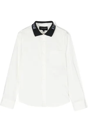 Emporio Armani Logo-print collar shirt