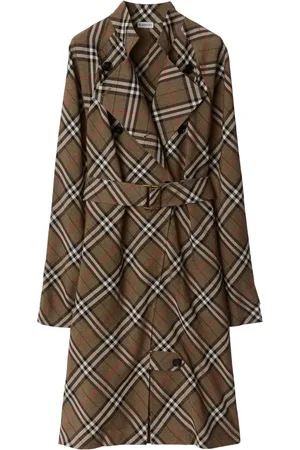 Burberry Checkered trench dress