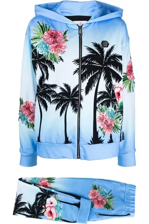Philipp Plein Hawaii-print tracksuit set