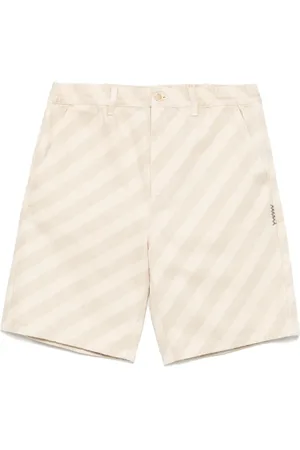 Marni Striped denim shorts