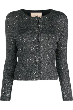 Gucci Sequin round-neck cardigan