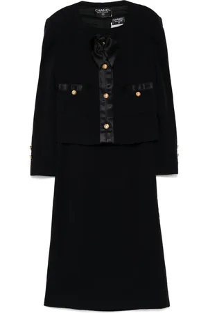 CHANEL 1990 wool skirt set