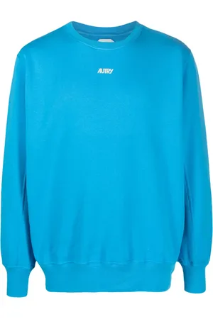 Autry Logo-flocked cotton sweatshirt
